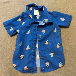 Hanna Andersson 12-18 month button up shirt. Excellent condition.
